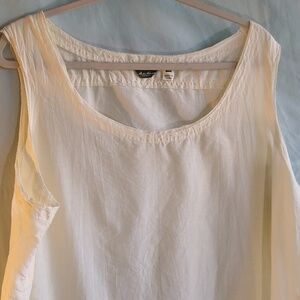 Eddie Bauer  XXL  cotton/silk tank cream